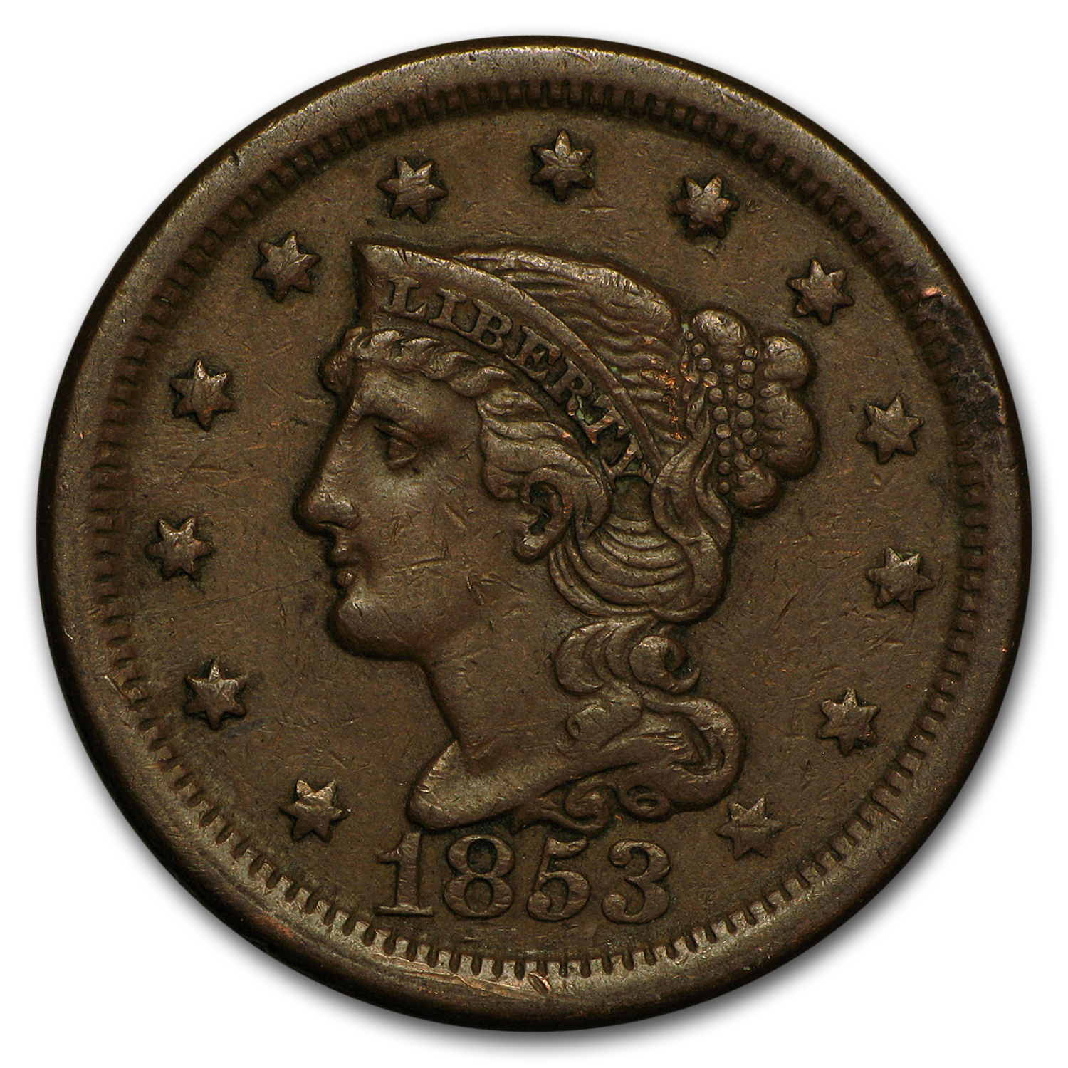 Buy 1853 Large Cent VF
