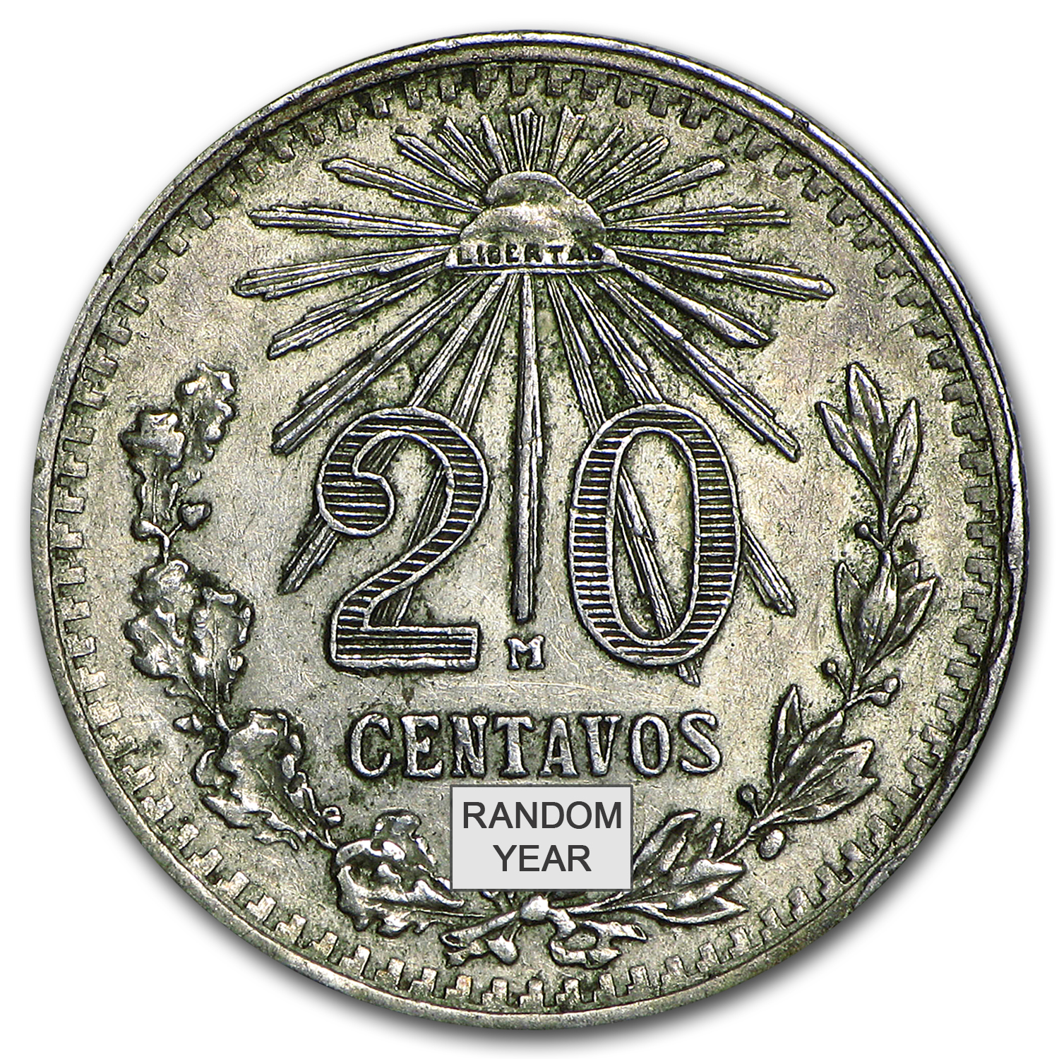 Buy 1920-1943 Mexican Silver 20 Centavos Avg Circ (ASW .0772 oz)