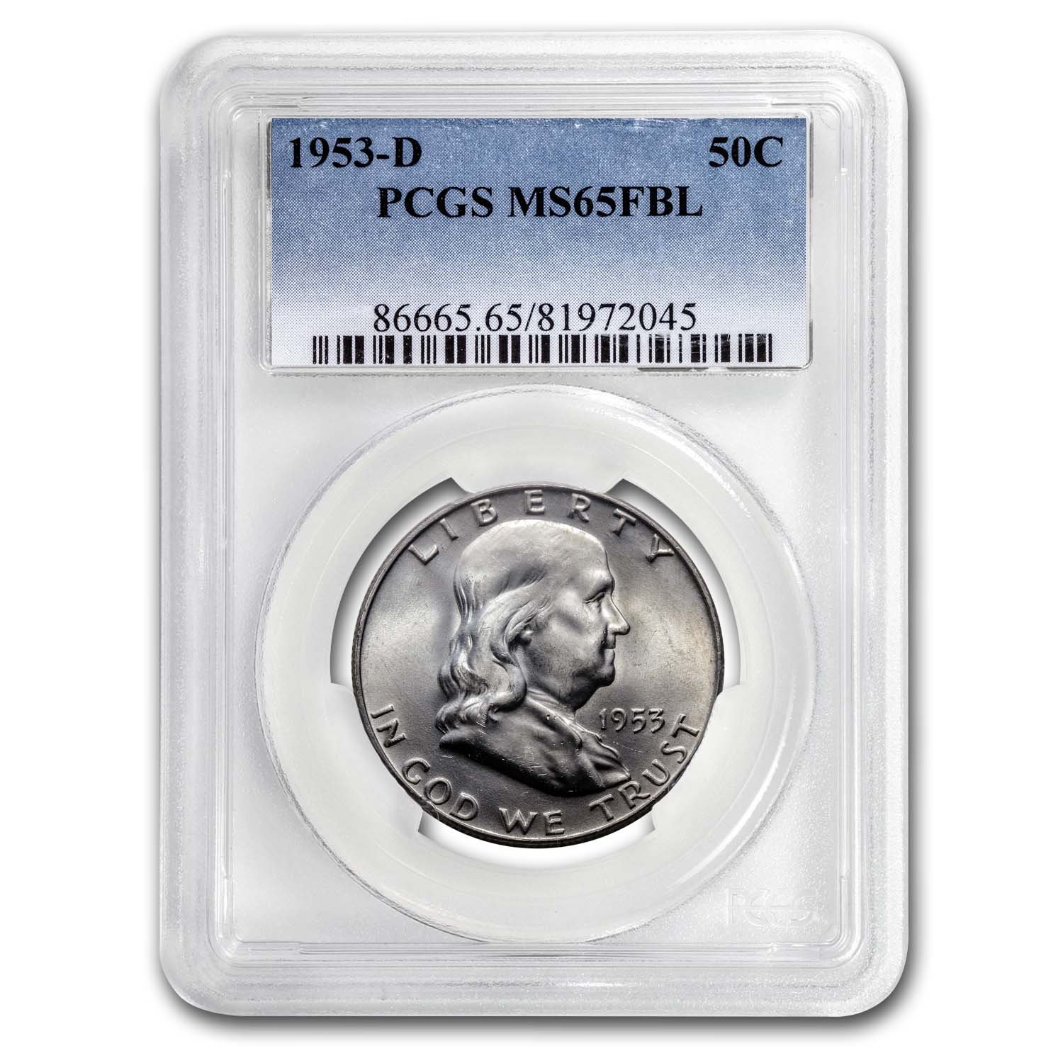 Buy 1953-D Franklin Half Dollar MS-65 PCGS (FBL)