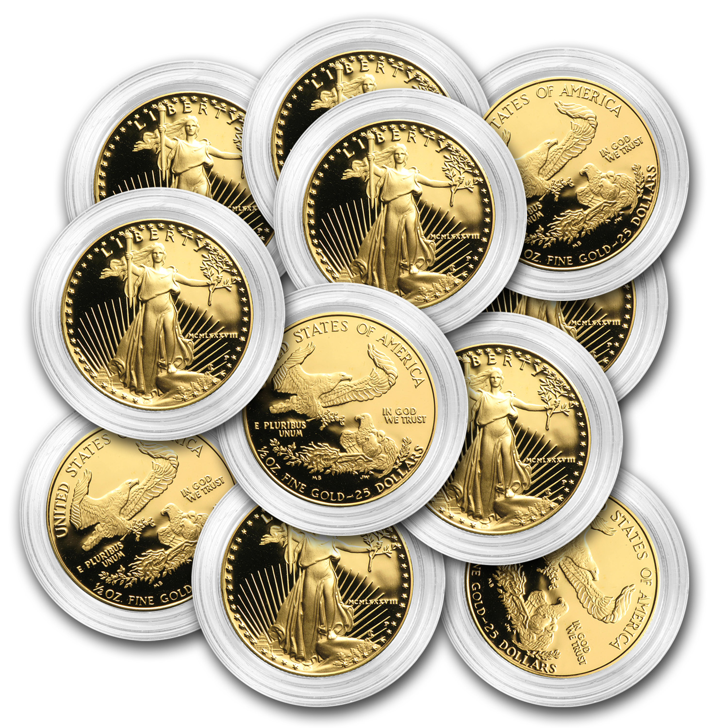 Buy 1/2 oz Proof American Gold Eagle (Random, Capsule Only)