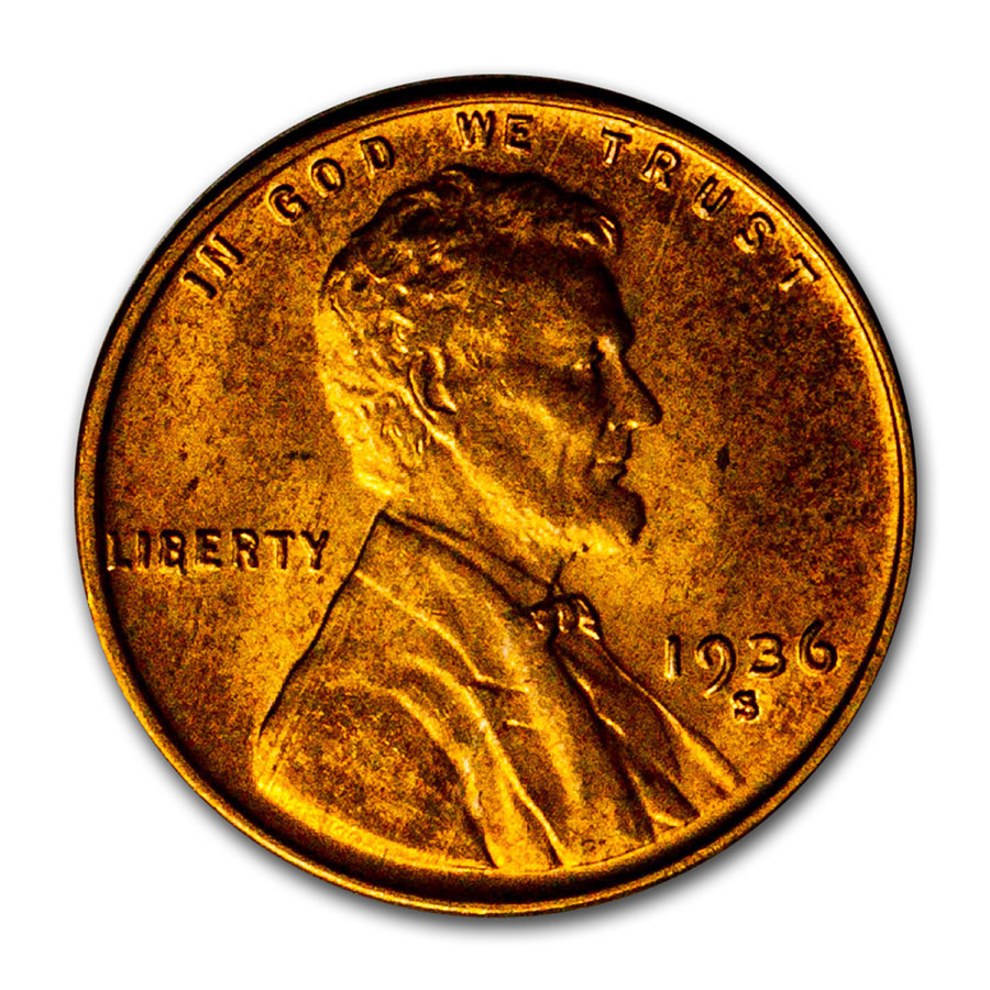 Buy 1936-S Lincoln Cent BU (Red)