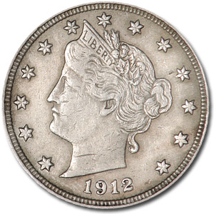 Buy 1912 Liberty Head V Nickel XF
