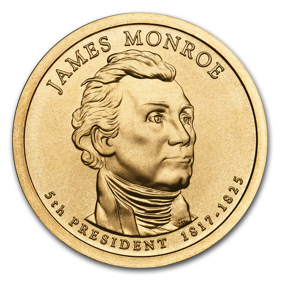 Buy 2008-D James Monroe Presidential Dollar BU - Click Image to Close