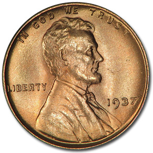 Buy 1937 Lincoln Cent BU (Red)