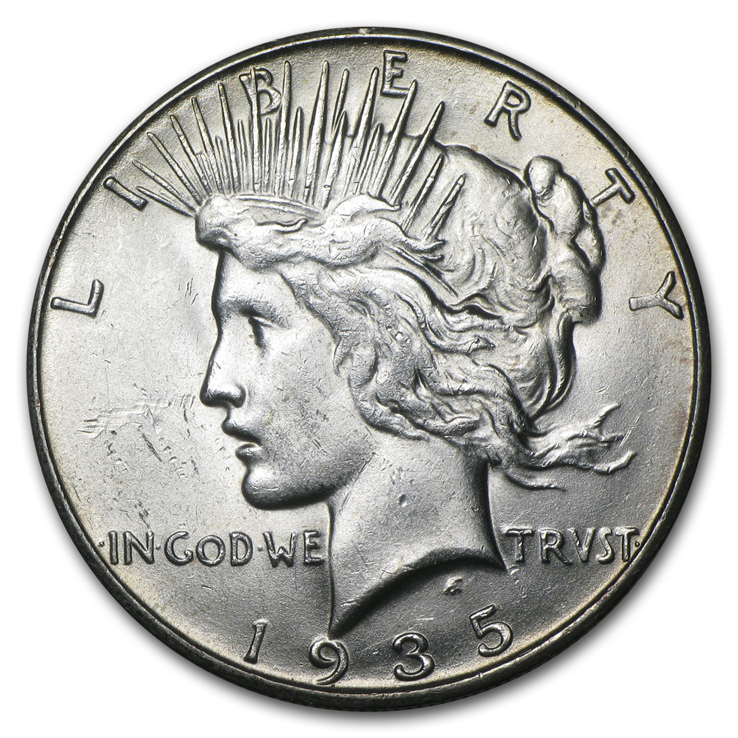 Buy 1935-S Peace Dollar BU