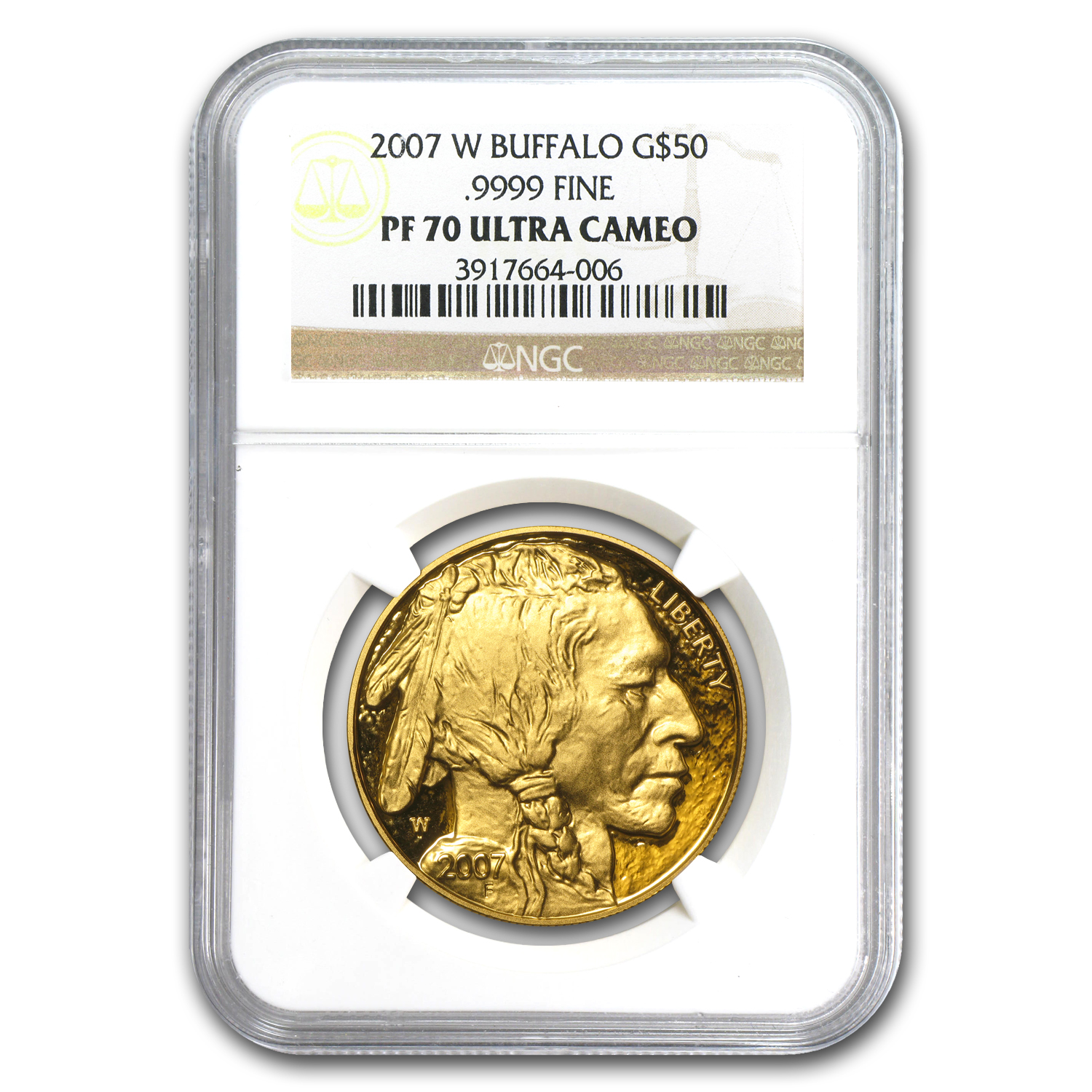 Buy 2007-W 1 oz Proof Gold Buffalo PF-70 NGC