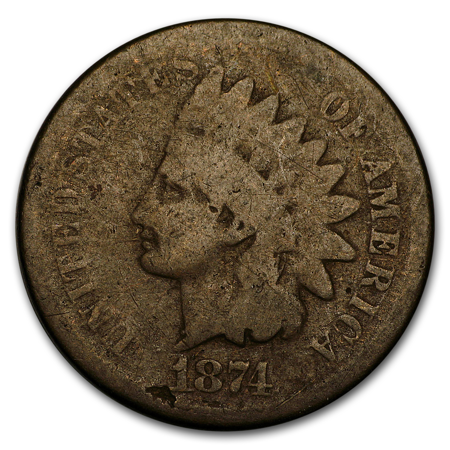 Buy 1874 Indian Head Cent Good