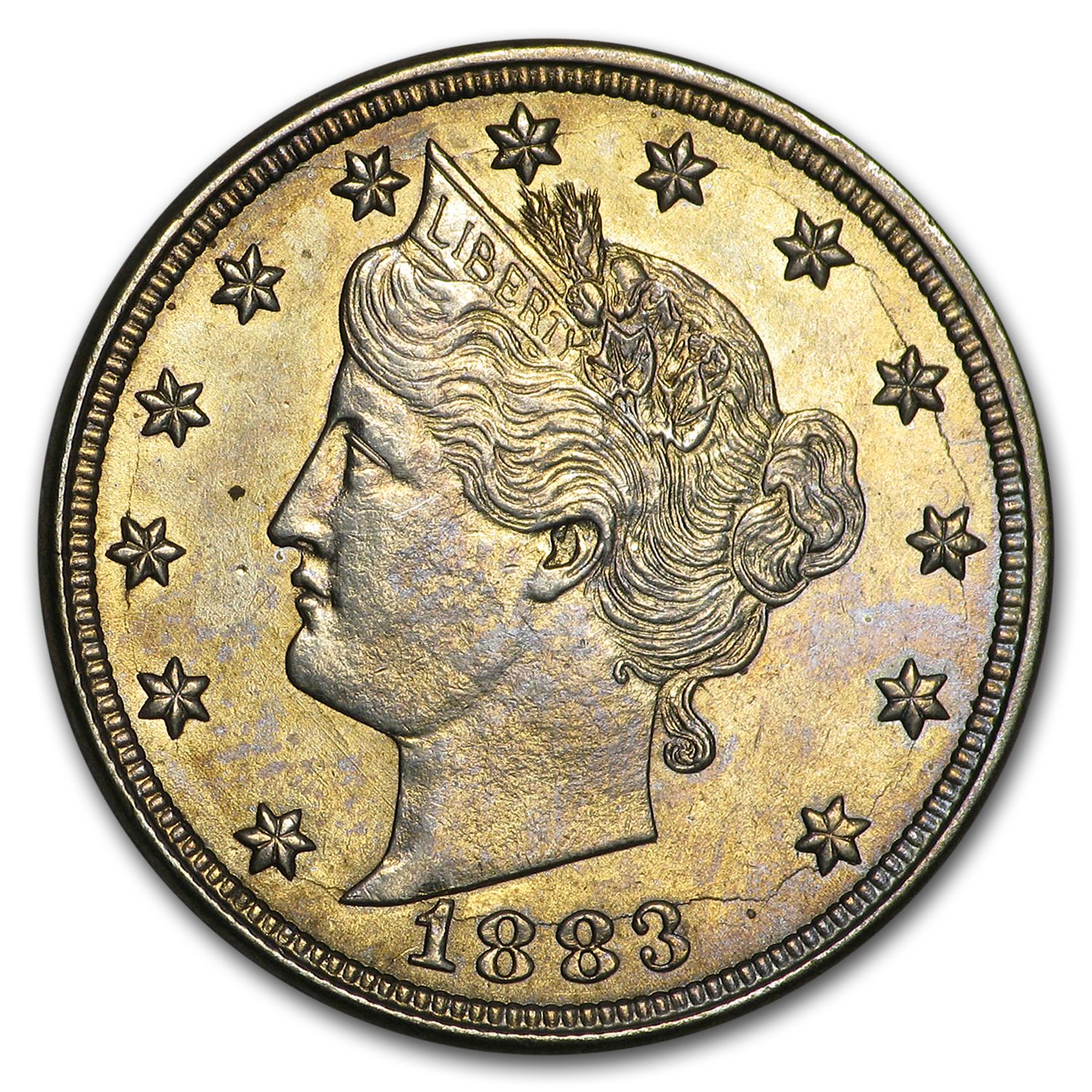 Buy 1883 Liberty Head V Nickel No Cents AU
