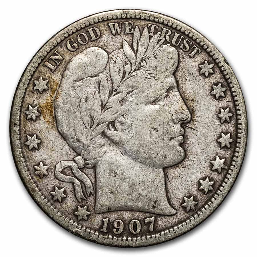 Buy 1907-D Barber Half Dollar Fine