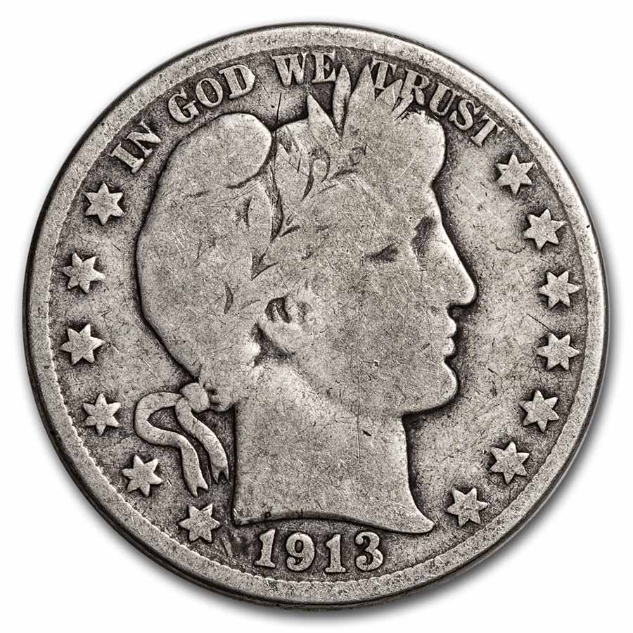 Buy 1913-D Barber Half Dollar VG