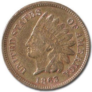 Buy 1863 Indian Head Cent XF Details