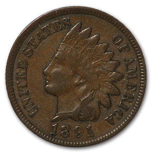 Buy 1891 Indian Head Cent XF