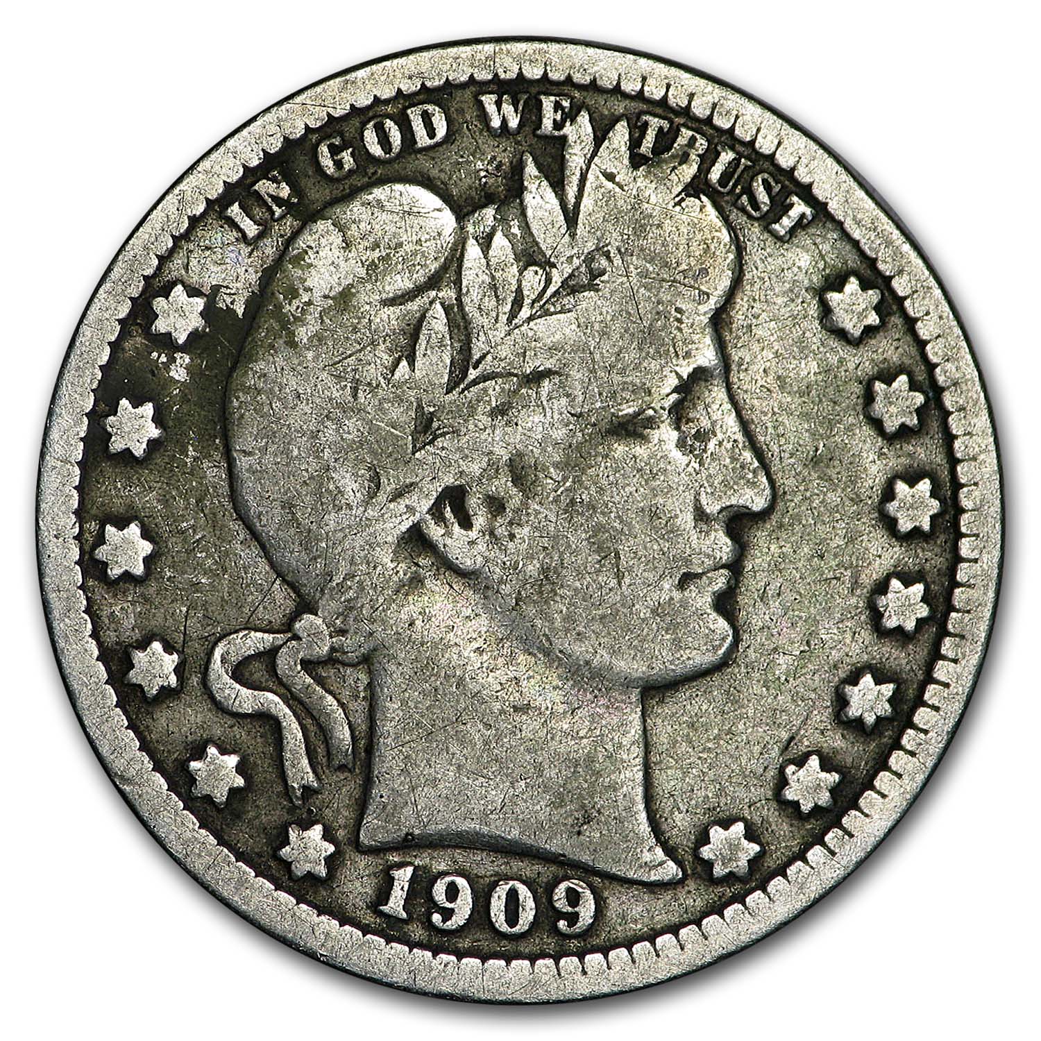 Buy 1909-D Barber Quarter VG