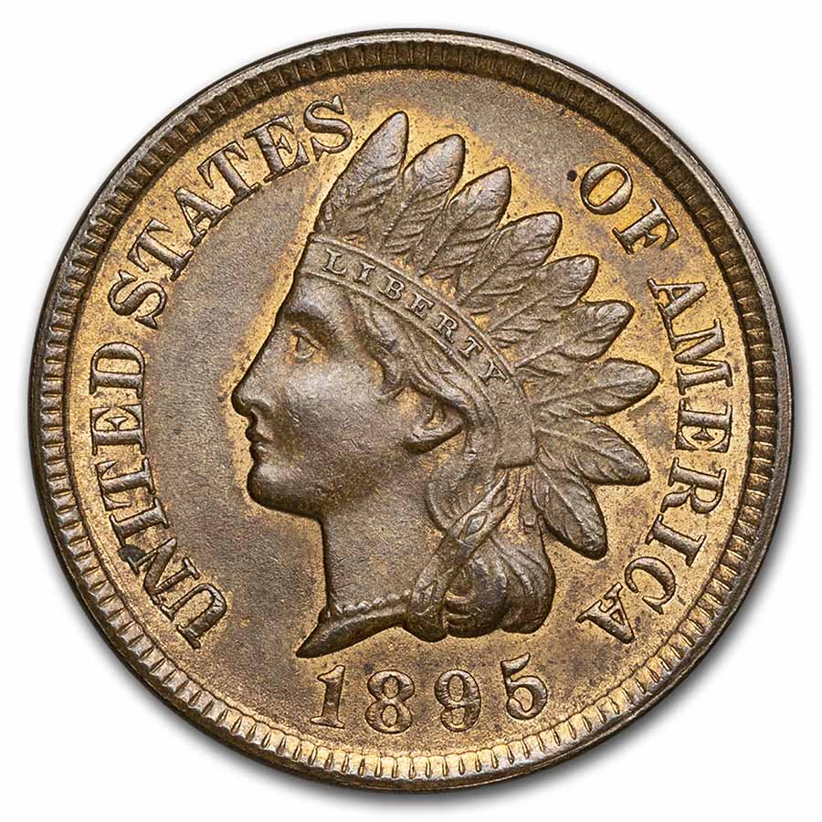 Buy 1895 Indian Head Cent BU (Red/Brown)