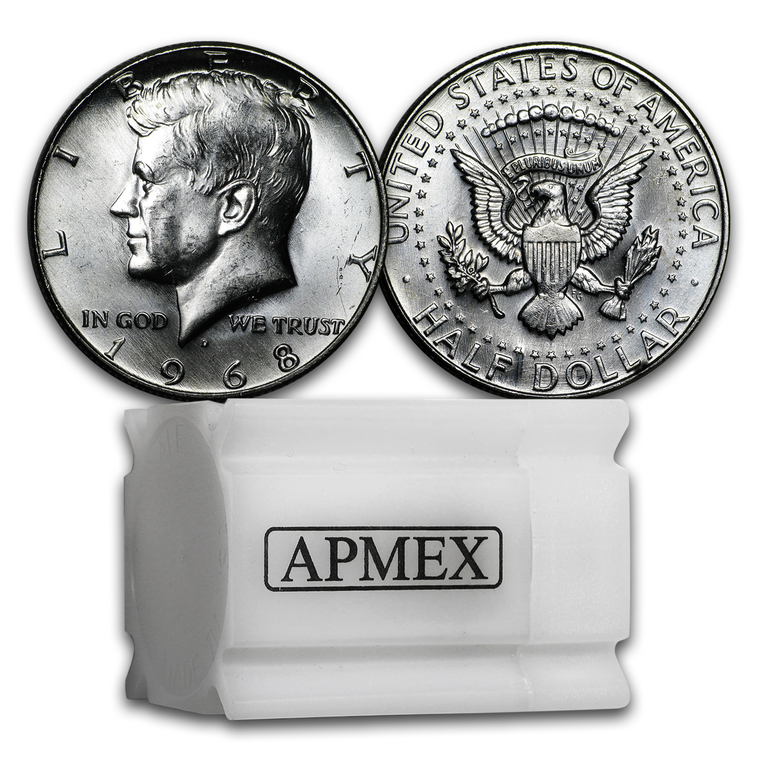 Buy 1965-1970 40% Silver Kennedy Half Dollar 20-Coin Roll BU/Proof