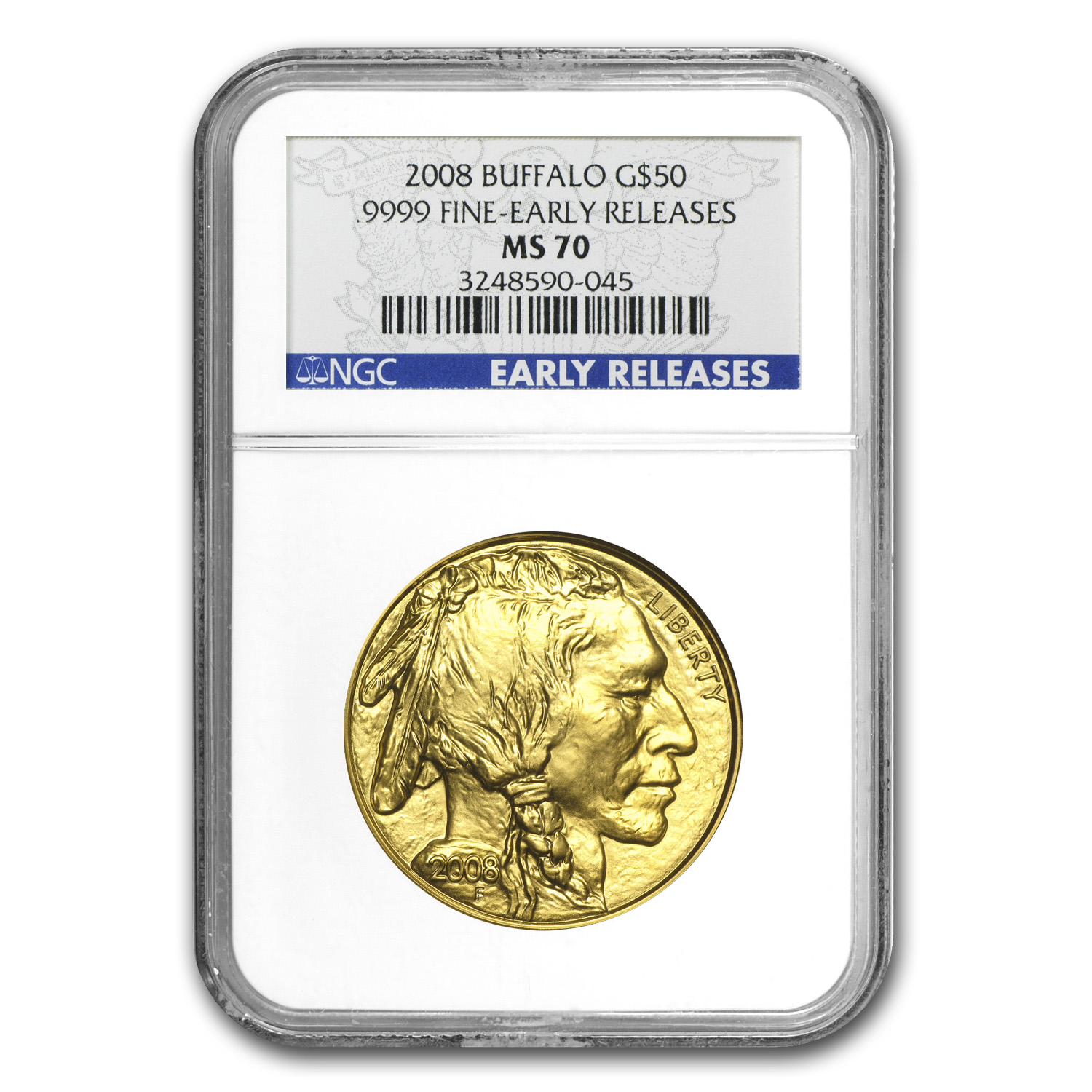 Buy 2008 1 oz Gold Buffalo MS-70 NGC (Early Releases) - Click Image to Close