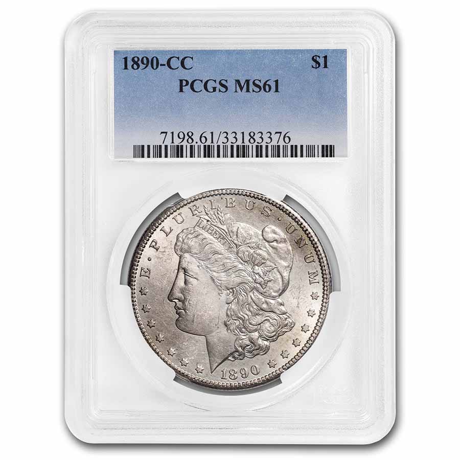 Buy 1890-CC Morgan Dollar MS-61 PCGS