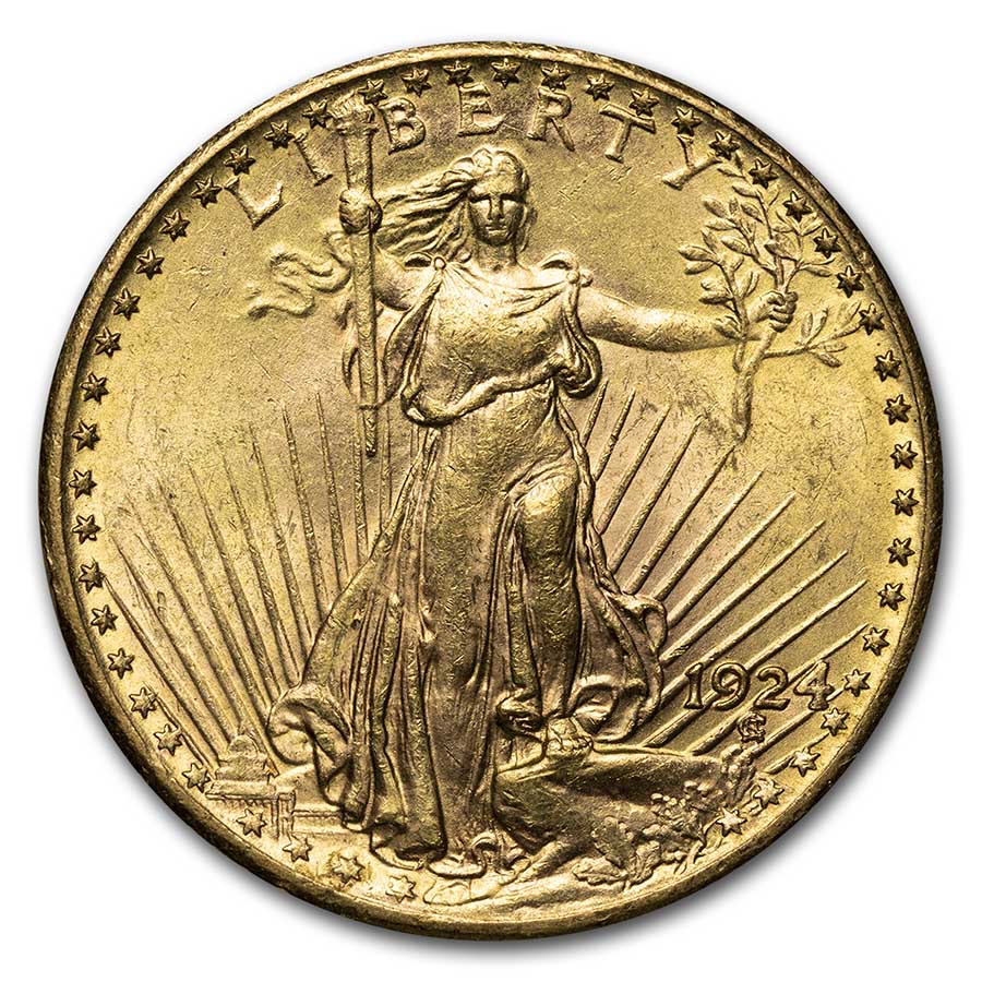 Buy 1924 $20 Saint-Gaudens Gold Double Eagle BU