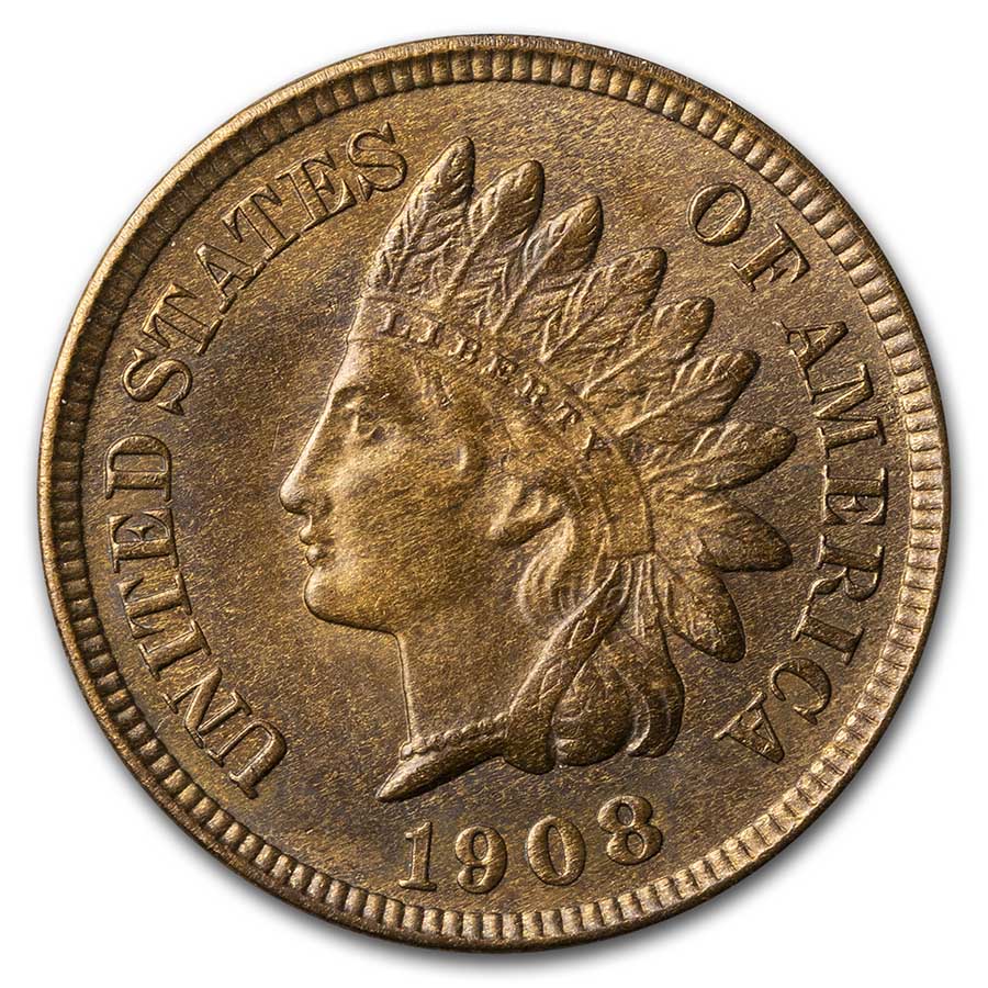 Buy 1908 Indian Head Cent BU (Brown)