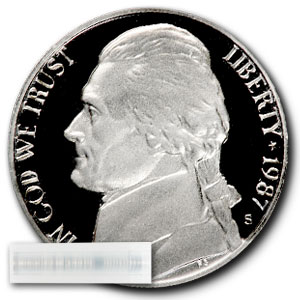 Buy 1987-S Jefferson Nickel 40-Coin Roll Proof