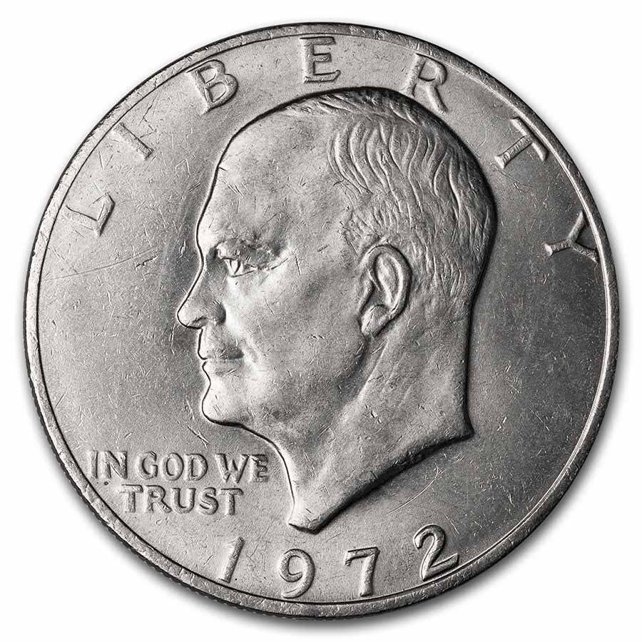 Buy 1972 Clad Eisenhower Dollar BU (Type 2) - Click Image to Close