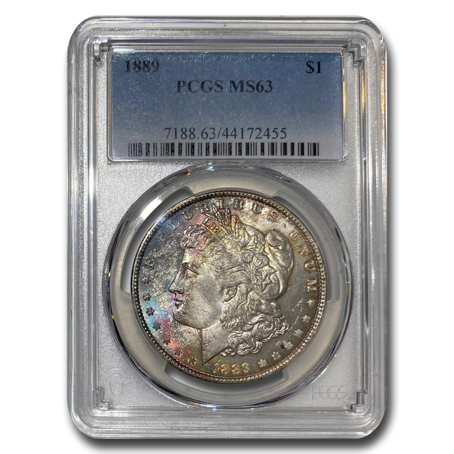Buy 1889 Morgan Dollar MS-63 PCGS (Toning) - Click Image to Close