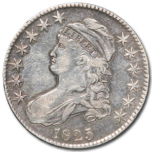 Buy 1825 Bust Half Dollar XF Details (Cleaned)