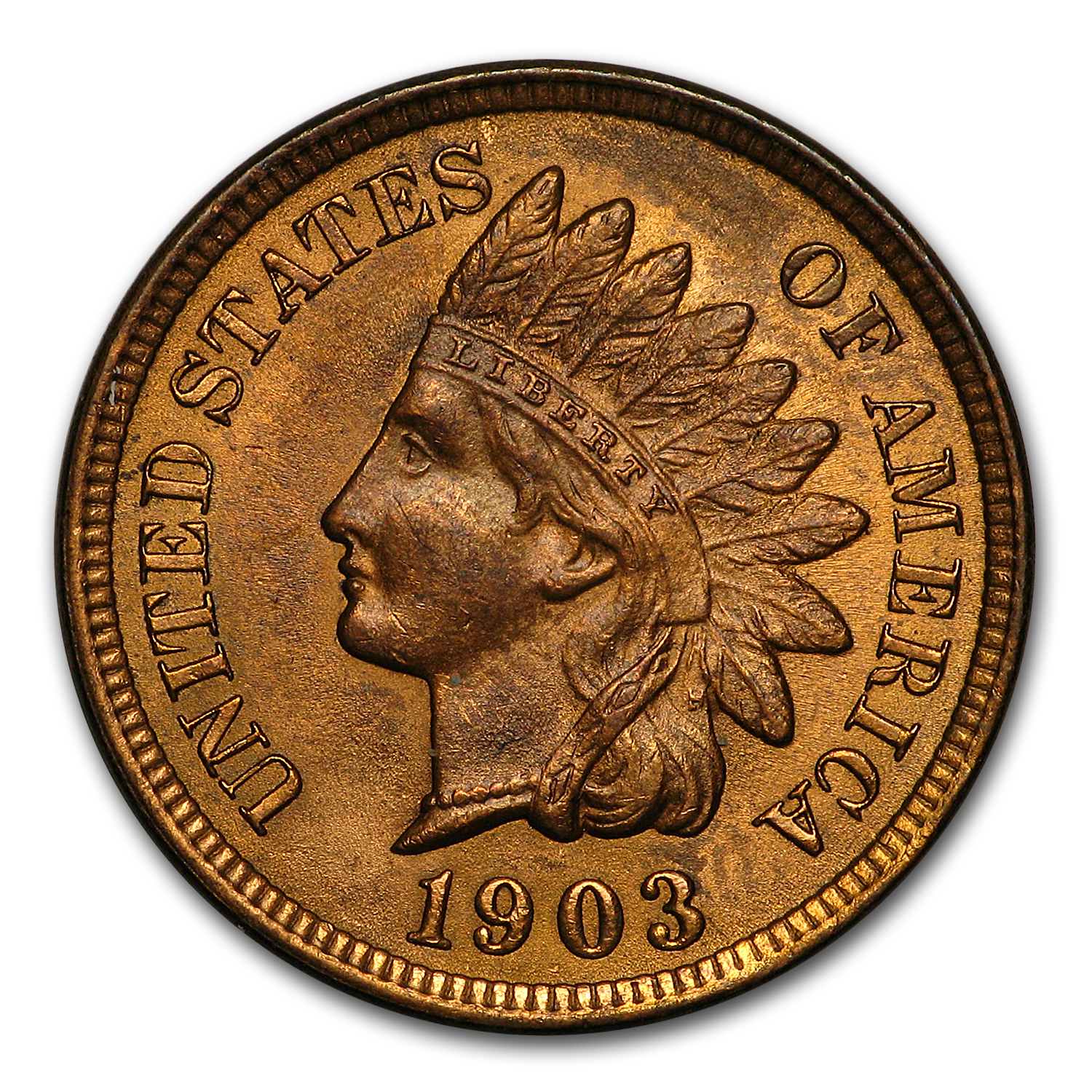 Buy 1903 Indian Head Cent BU (Red/Brown)