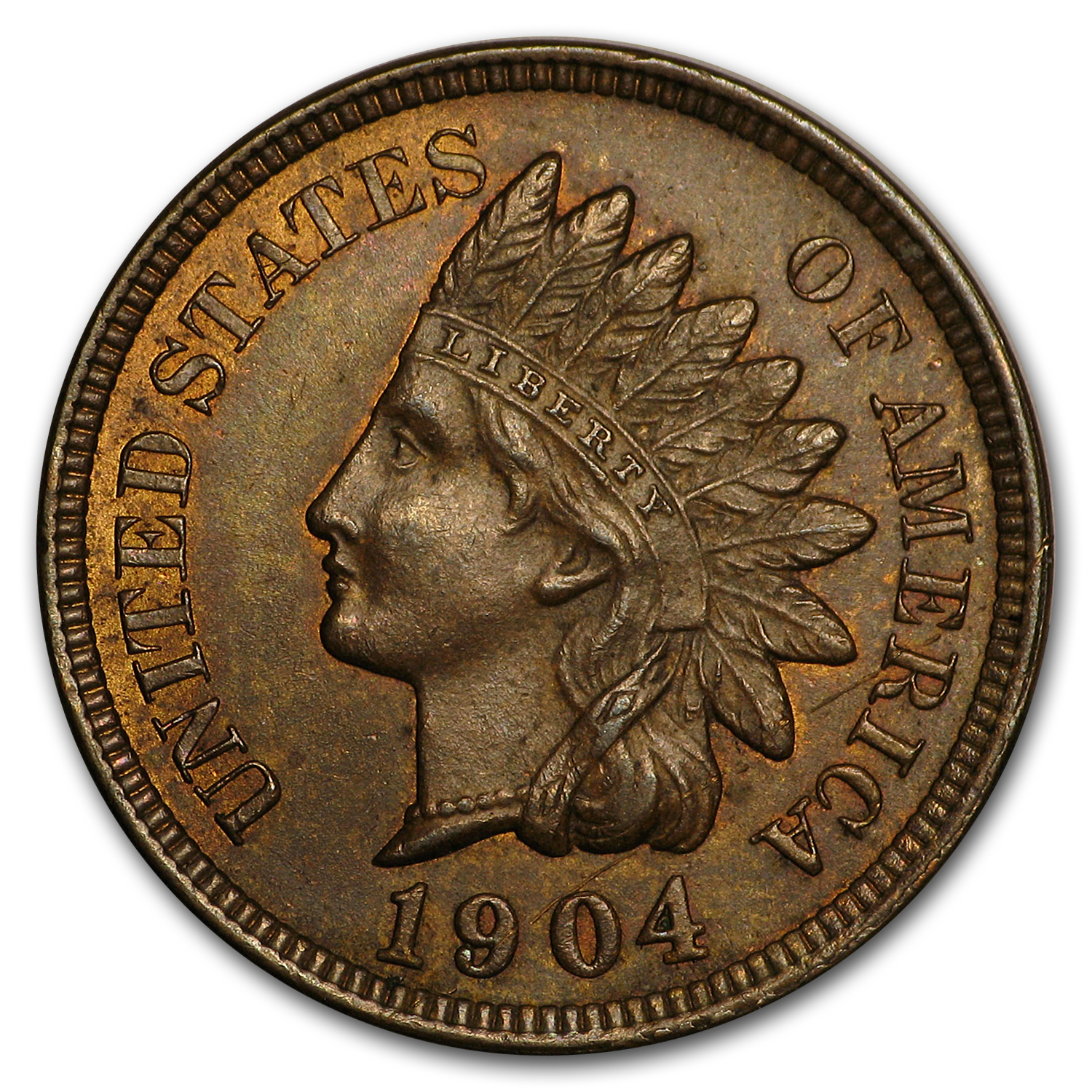 Buy 1904 Indian Head Cent BU (Red/Brown)