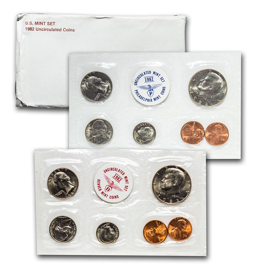 Buy 1982 Uncirculated Coin Set (3rd Party Packaging)