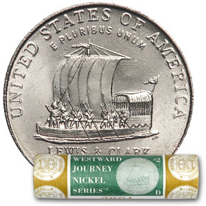 Buy 2004-D Keelboat Nickel 40-coin Mint Wrapped Roll BU