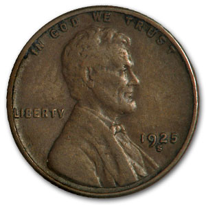 Buy 1925-S Lincoln Cent VF