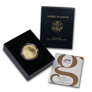 Buy 2008-W 1 oz Burnished Gold Eagle (w/Box & COA)