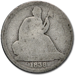 Buy 1838-O Liberty Seated Dime AG