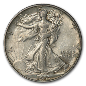 Buy 1937 Walking Liberty Half Dollar AU