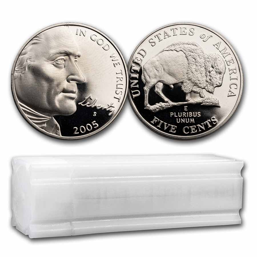 Buy 2005-S American Bison Nickel 40-Coin Roll (Proofs)