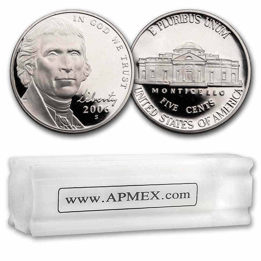 Buy 2007-S Jefferson Nickel 40-Coin Roll Proof