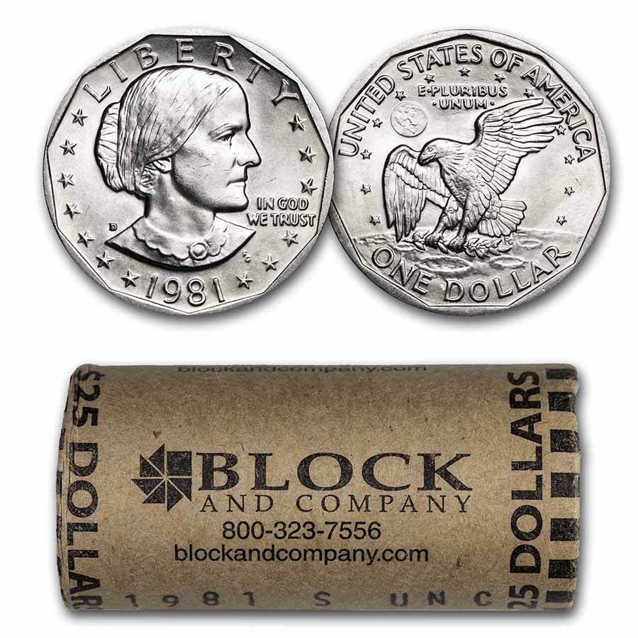 Buy 1981-S SBA 20-Coin Roll BU