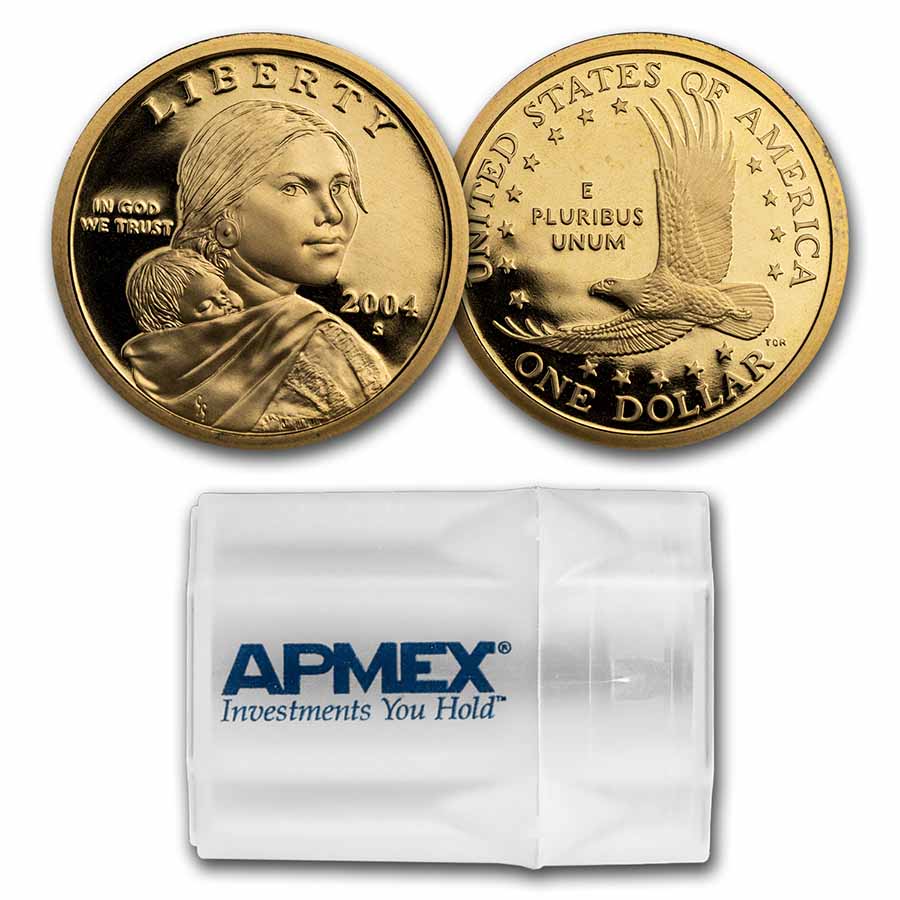 Buy 2004-S Sacagawea Dollar 20-Coin Roll Proof