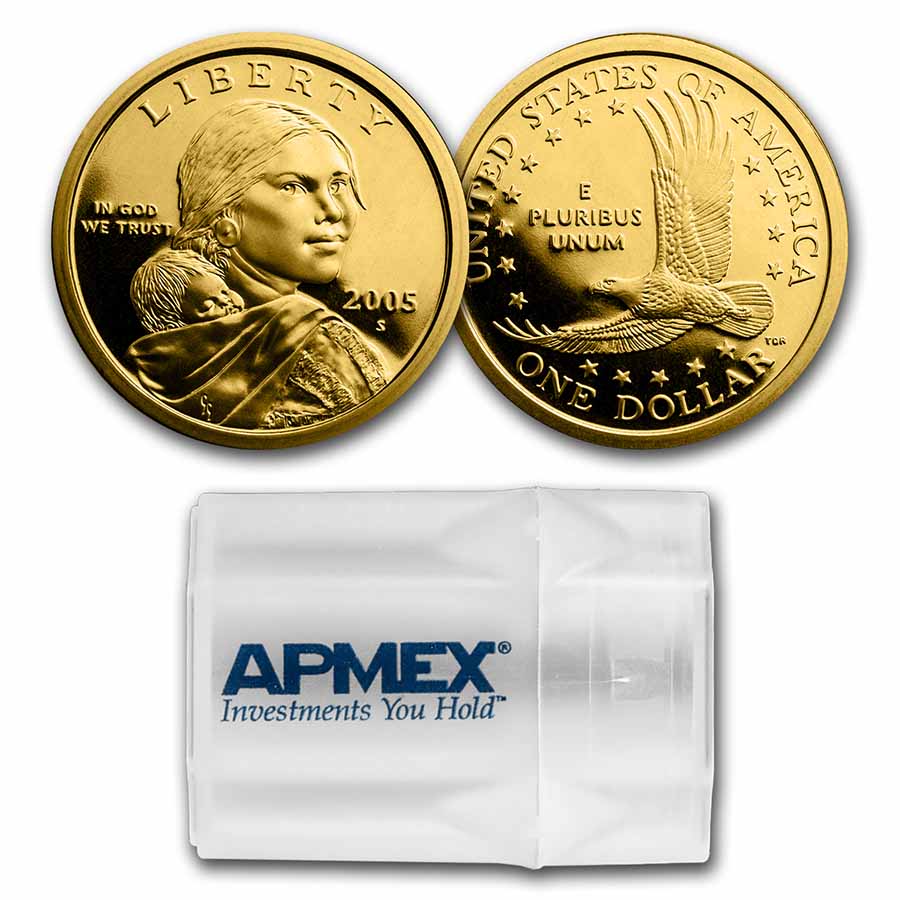 Buy 2005-S Sacagawea Dollar 20-Coin Roll Proof