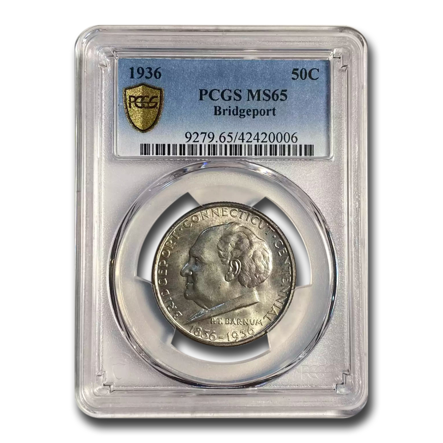 Buy 1936 Bridgeport Centennial Half MS-65 PCGS