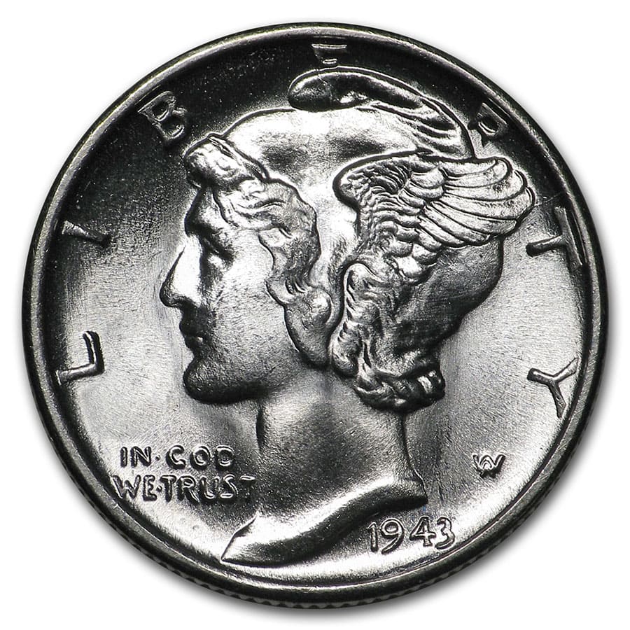 Buy 1943 Mercury Dime BU