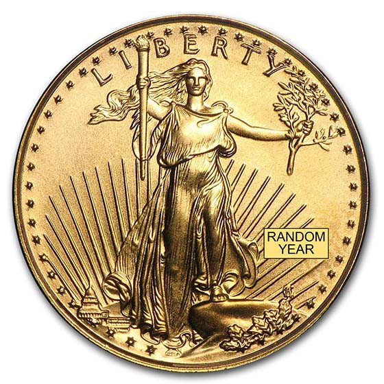 Buy 1/10 oz American Gold Eagle BU (Random Year) - Click Image to Close