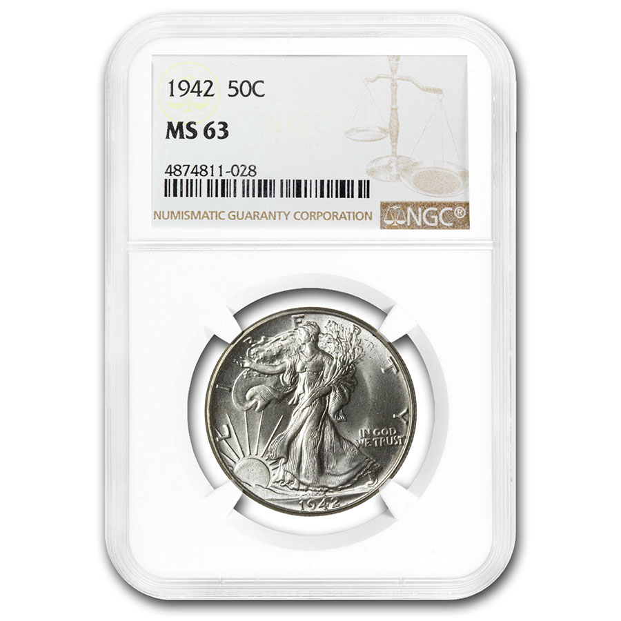 Buy 1942 Walking Liberty Half Dollar MS-63 NGC