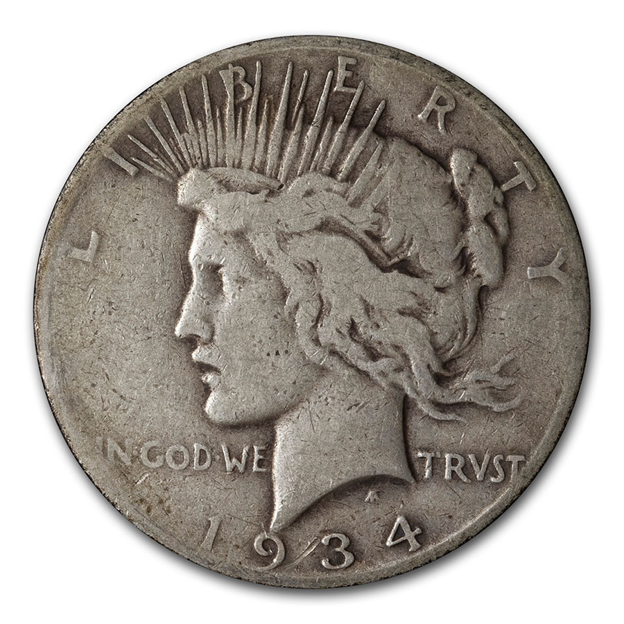 Buy 1934-S Peace Dollar Good - Click Image to Close