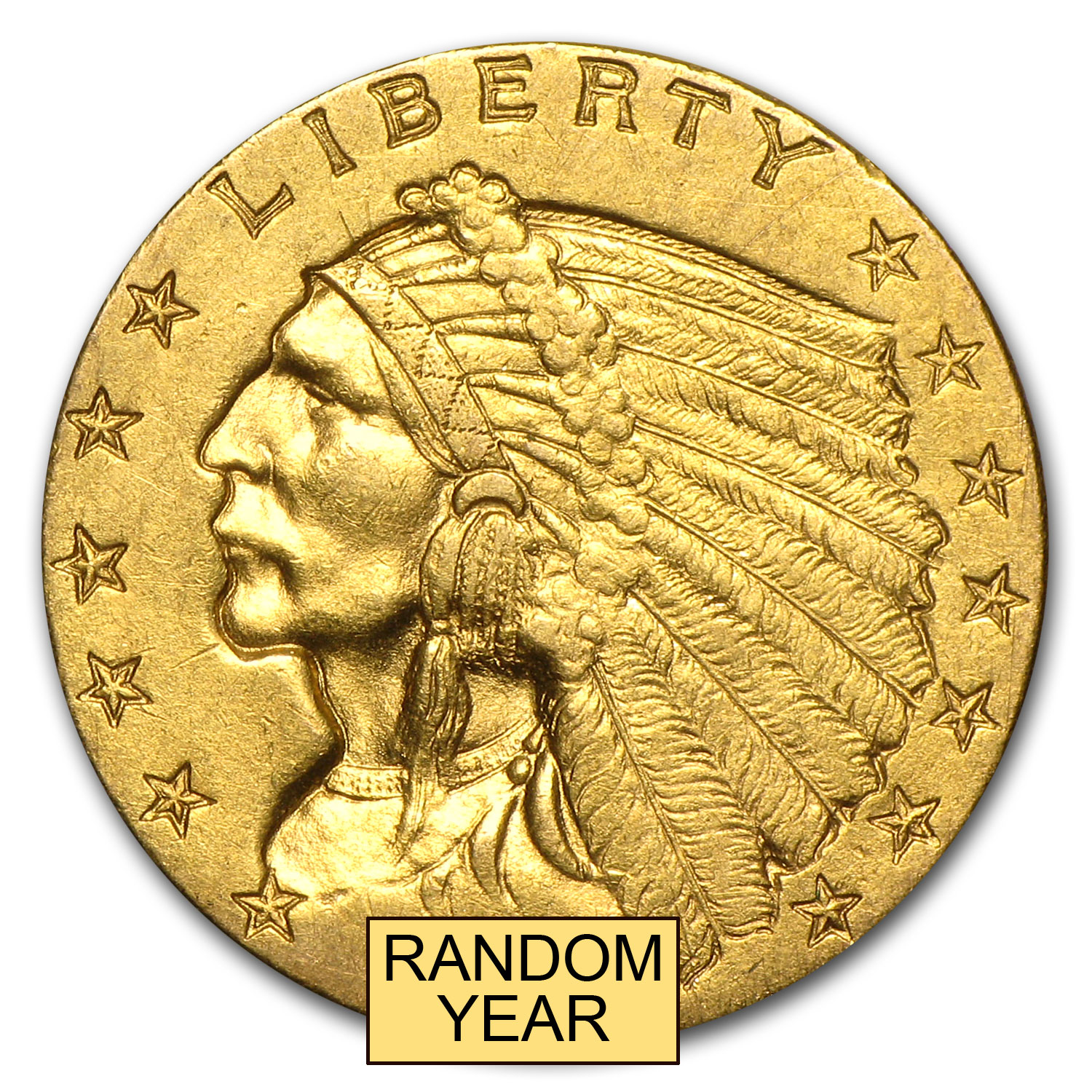 Buy $2.50 Indian Gold Quarter Eagle AU (Random Year)