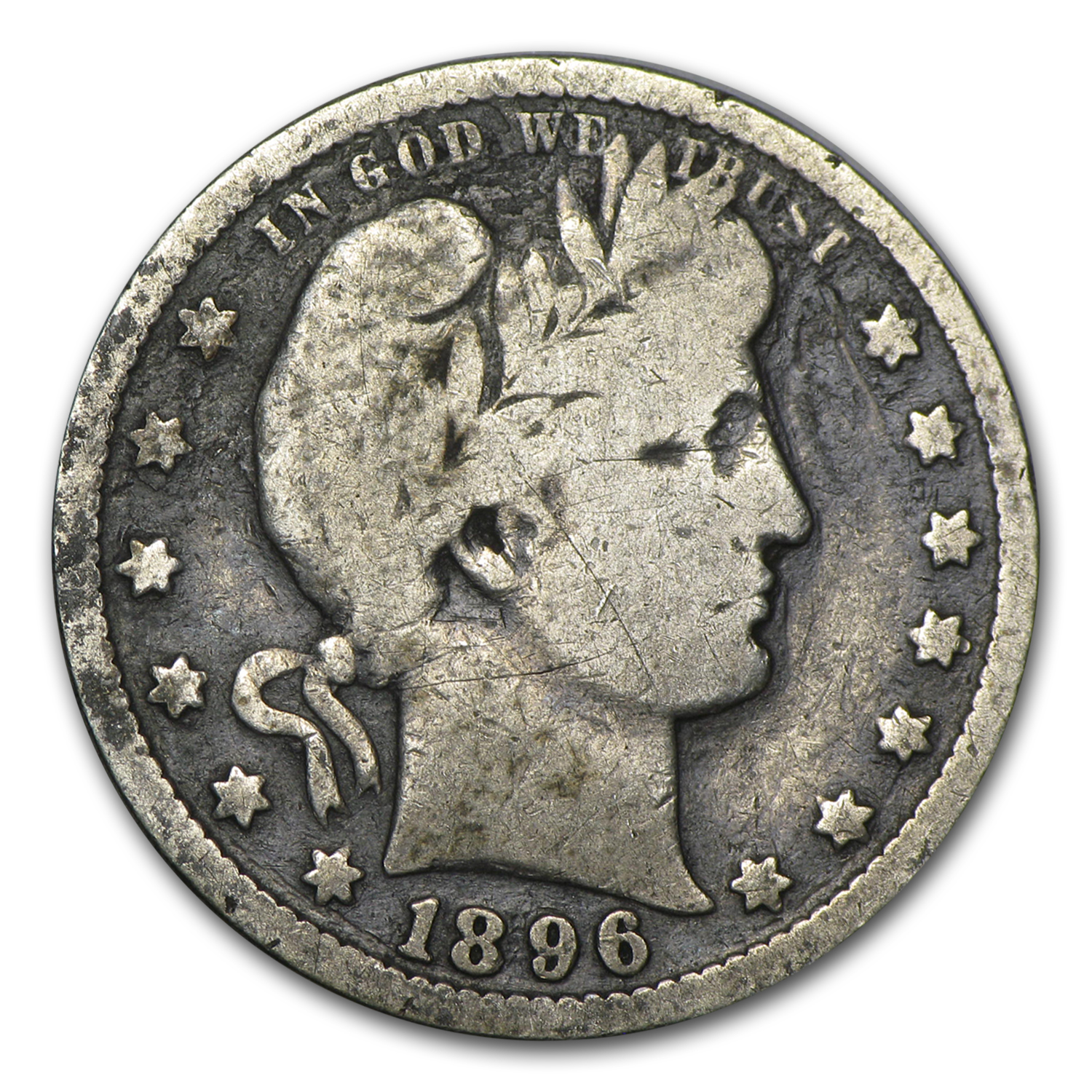 Buy 1896-O Barber Quarter VG
