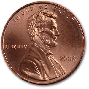 Buy 2008 Lincoln Cent BU (Red)