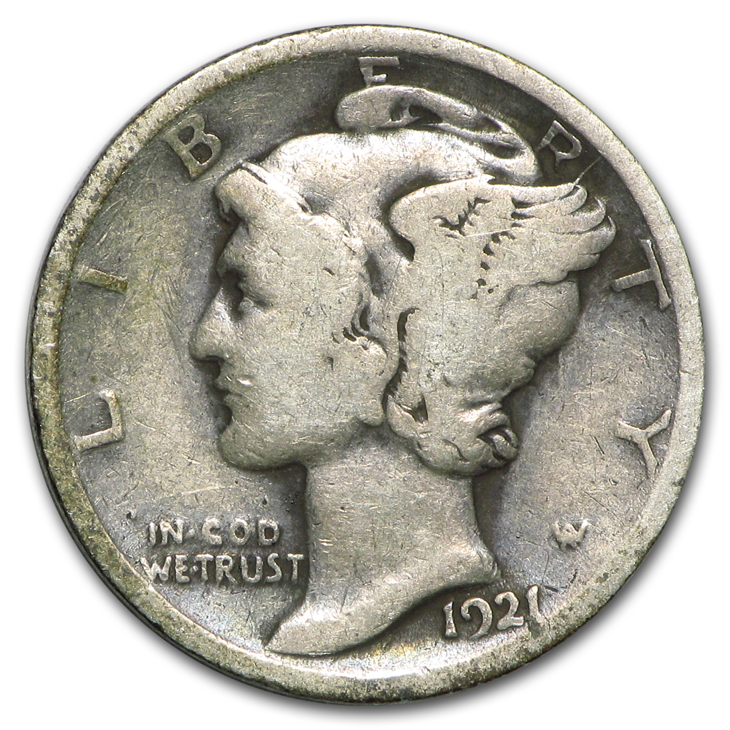 Buy 1921 Mercury Dime VG