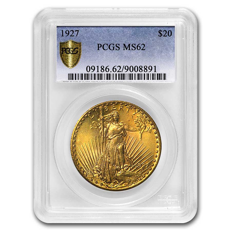 Buy 1927 $20 Saint-Gaudens Gold Double Eagle MS-62 PCGS